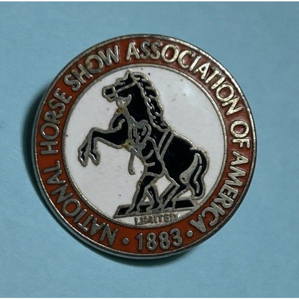 National Championship Horse Show Association of America Enameled Pin -Free ship!